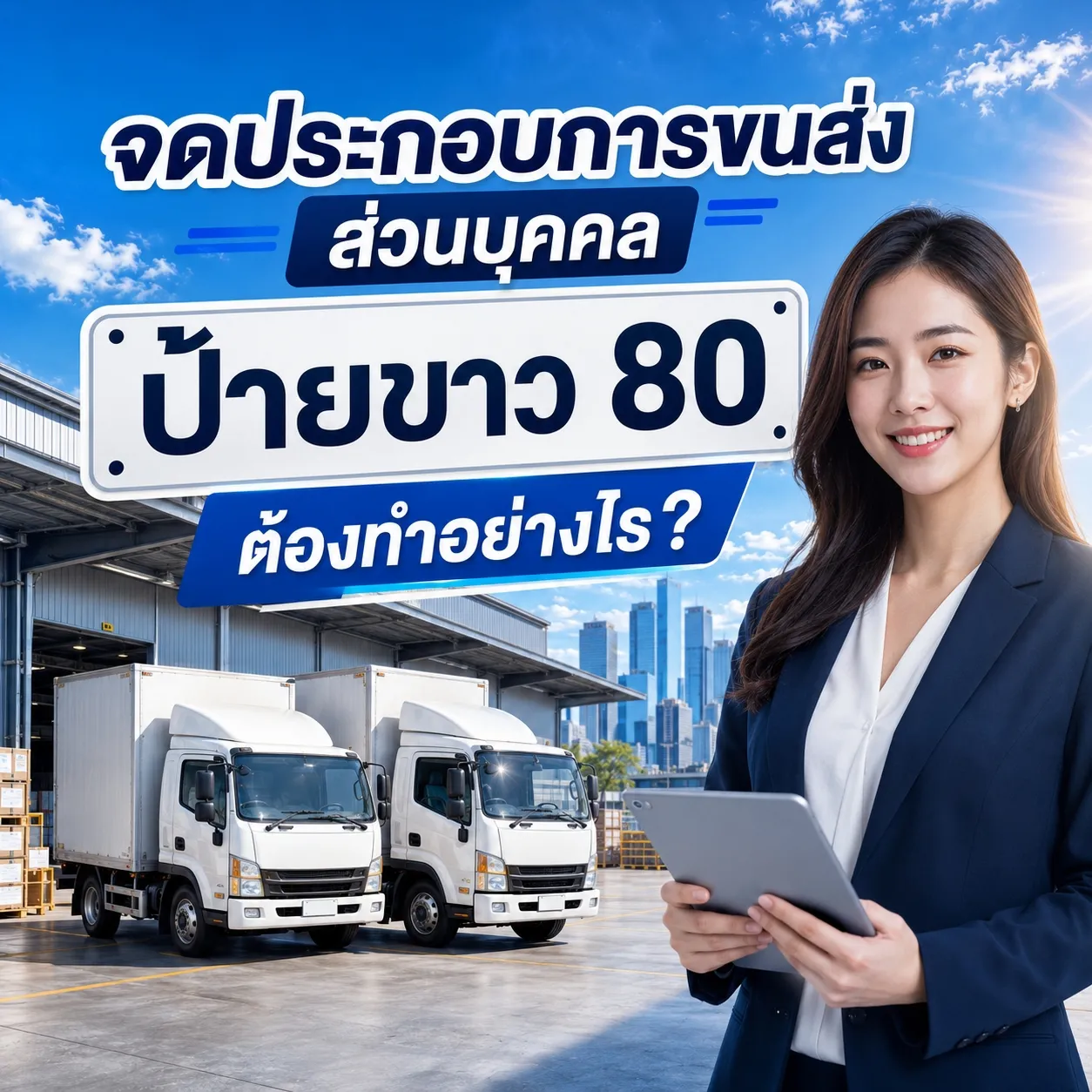 จดประกอบการขนส่งส่วนบุคคล ป้ายขาว 80 ขั้นตอน เอกสาร และเงื่อนไข