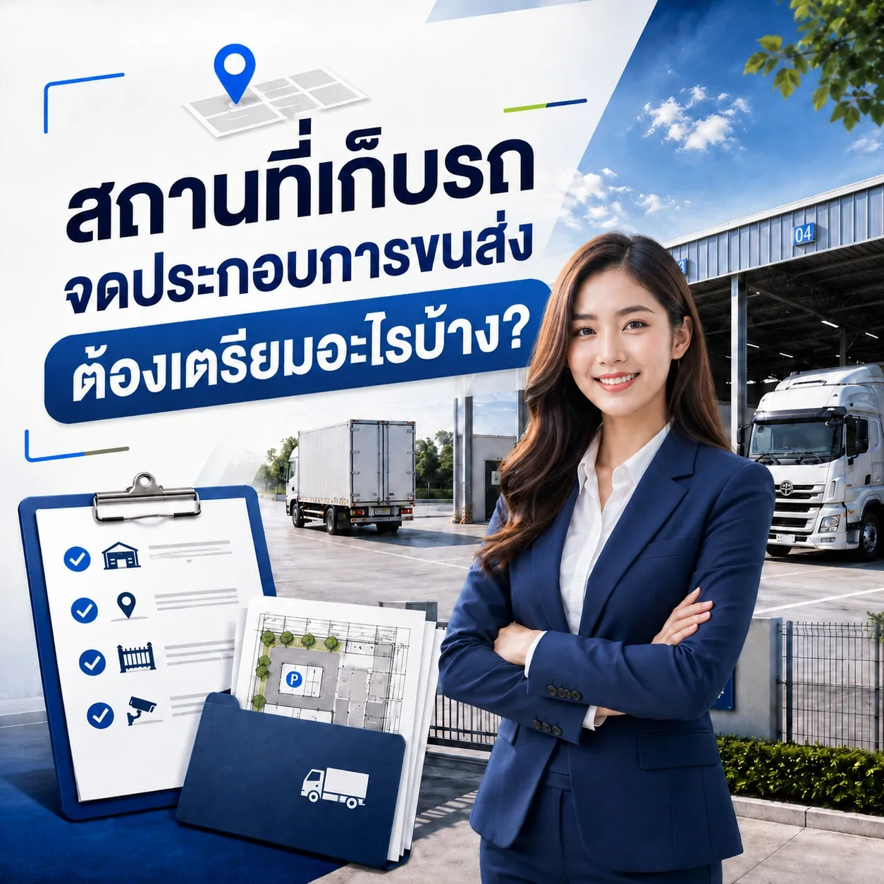 สถานที่เก็บรถ จดประกอบการขนส่ง ต้องเตรียมอะไรบ้าง?